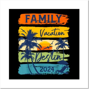 Family Vacation Destin 2024 Florida Matching Summer Vacation Posters and Art